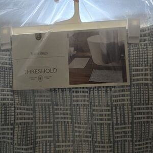 Threshold Blue and White Bath Rug